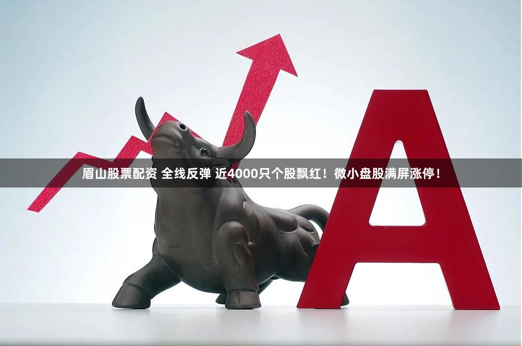 眉山股票配资 全线反弹 近4000只个股飘红！微小盘股满屏涨停！