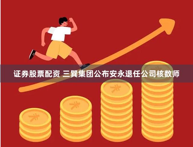 证券股票配资 三巽集团公布安永退任公司核数师