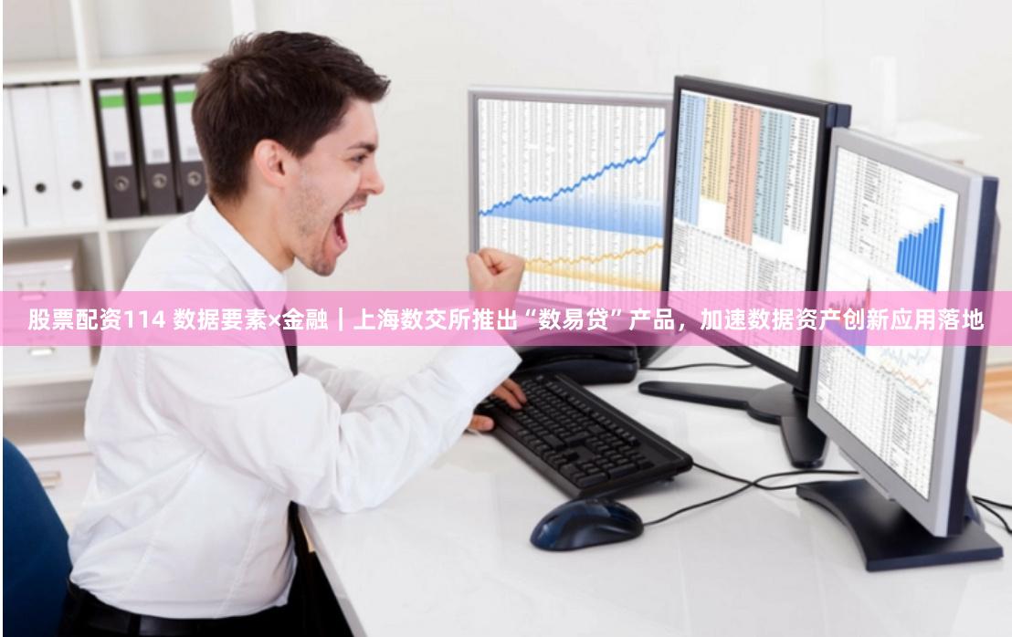 股票配资114 数据要素×金融｜上海数交所推出“数易贷”产品，加速数据资产创新应用落地